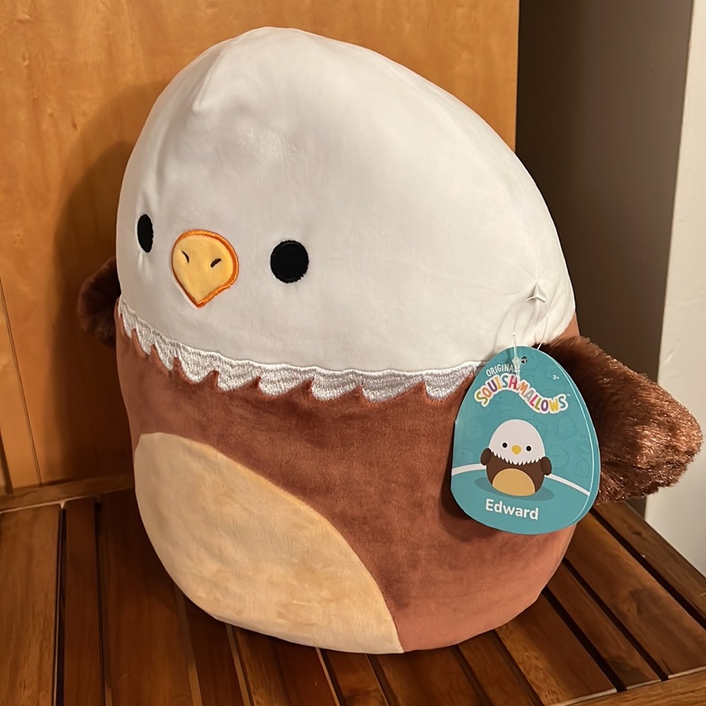 NWT 12” Edward the Eagle Squishmallow america Independence Day 4th of July - Picture 2 of 5